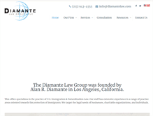 Tablet Screenshot of diamantelaw.com